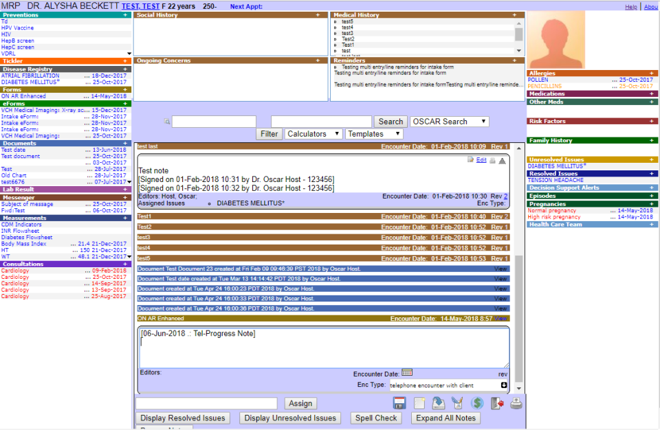 screenshot of Juno EMR